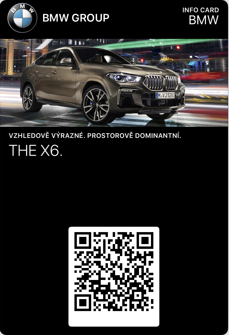 BMW Group digital info card